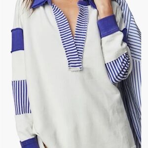 Free People Clean Prep Polo